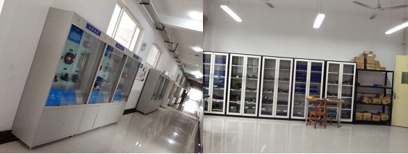 整理整顿后的机械文化长廊和夹具实验室